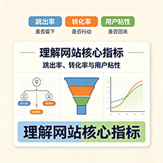 琼海建站-理解网站核心指标:跳出率、转化率与用户粘性