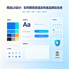 琼海建站-网站UI设计:如何用视觉语言传递品牌信任感